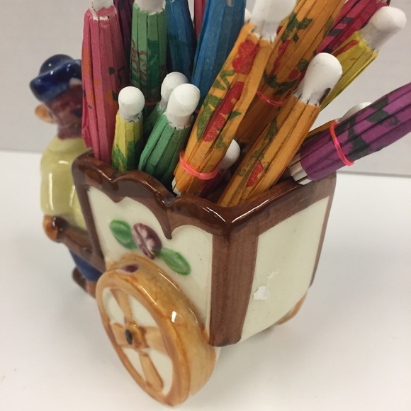 VTG Duck Wagon Planter Japan Retro Decor - Picture 4 of 6